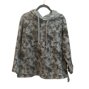 Pact Tie Dye Cropped Sleeve‎ Pullover Hoodie Sweatshirt.
